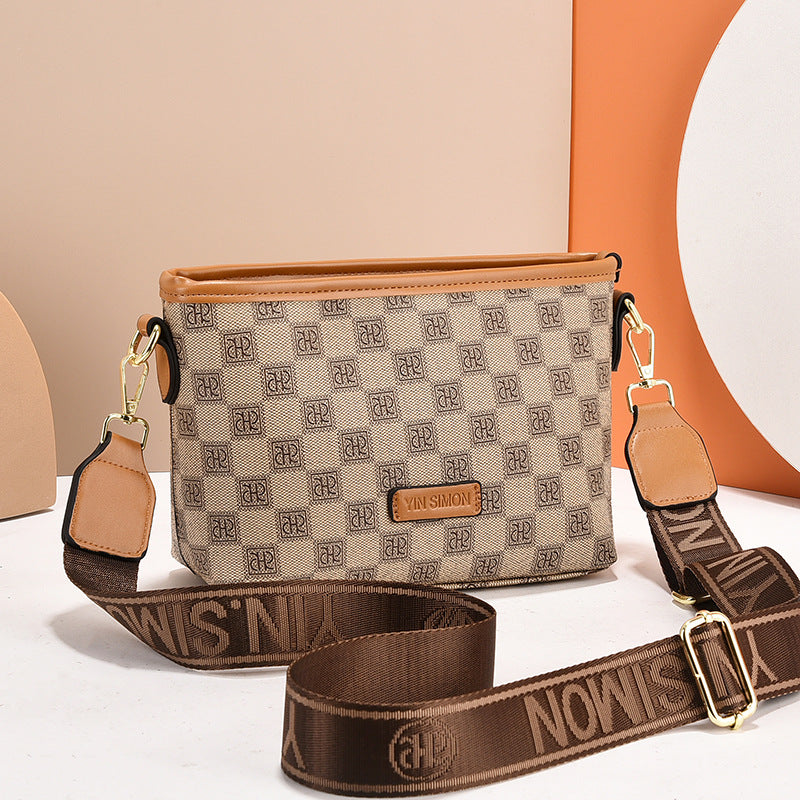 Women's High-grade Fashion Chessboard Plaid Dumpling Tide Crossbody Bags