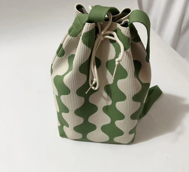 Women's Knitted Wool Version Versatile Hand Carrying Handbags