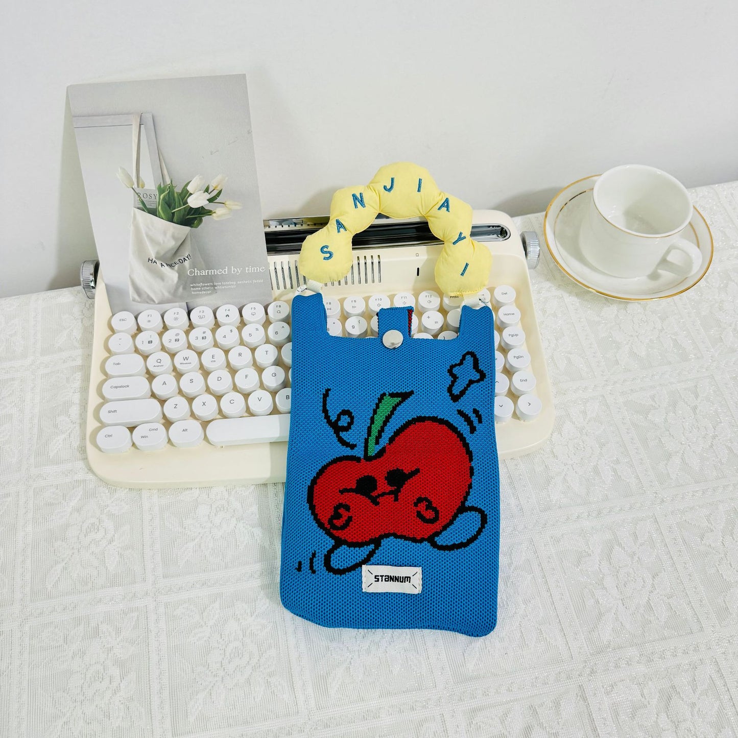 Creative Cute Cartoon Cat Knitted Mini Crossbody Bags