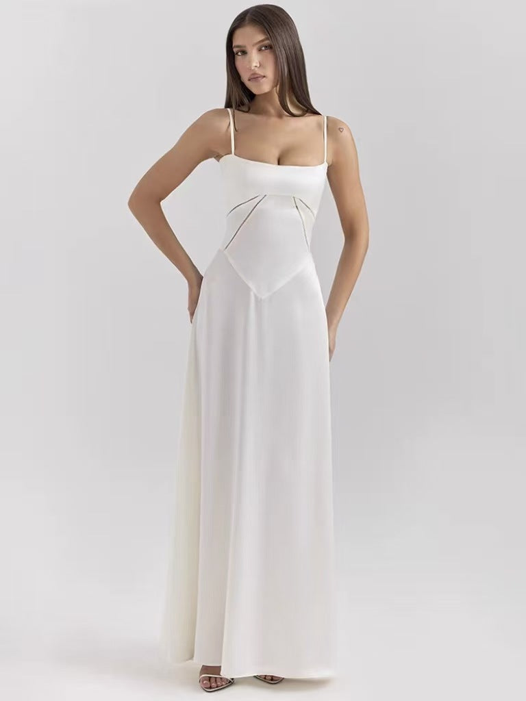 Slim Fit Exquisite Jacquard Full Lining Dresses