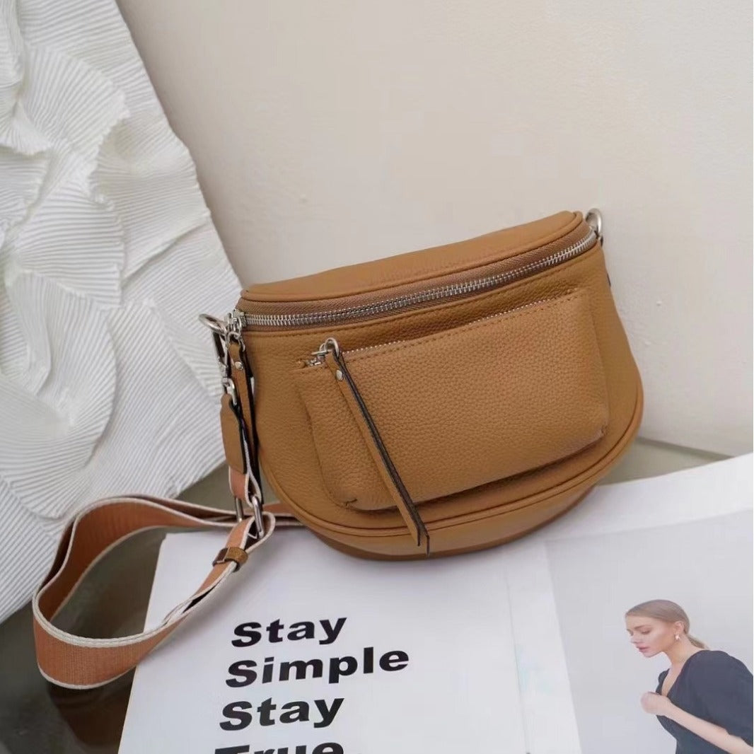 Women's Genuine Leather Height High Quality Simple Crossbody Bags