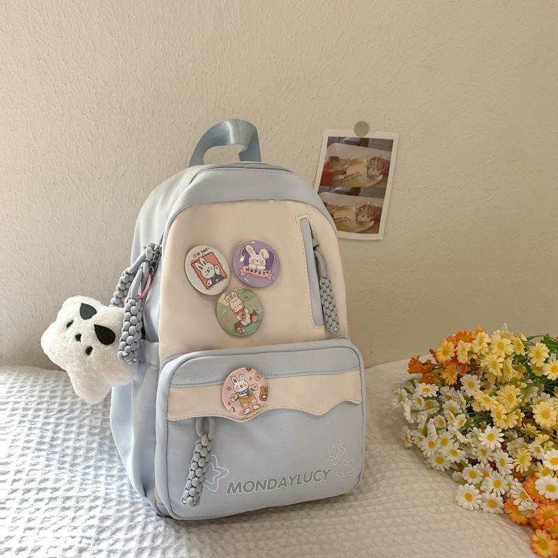 Soft Bubble Show Female College Convenient Backpacks