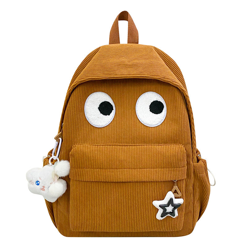 Trendy Funny Eyes High College Cute Backpacks