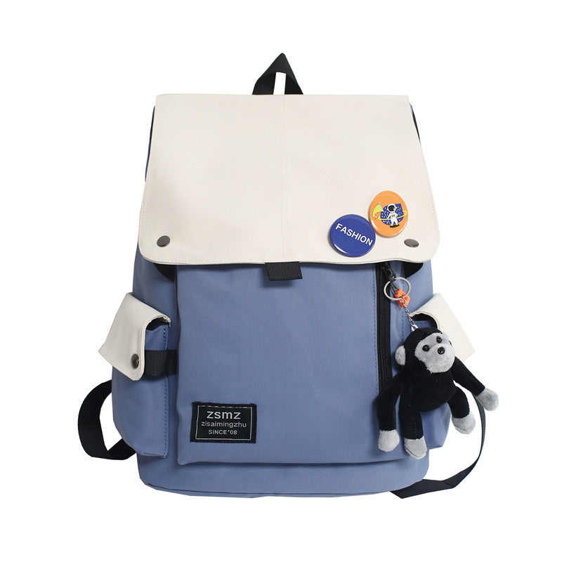 Men's High Trendy Cool Fashion Simplicity Canvas Backpacks