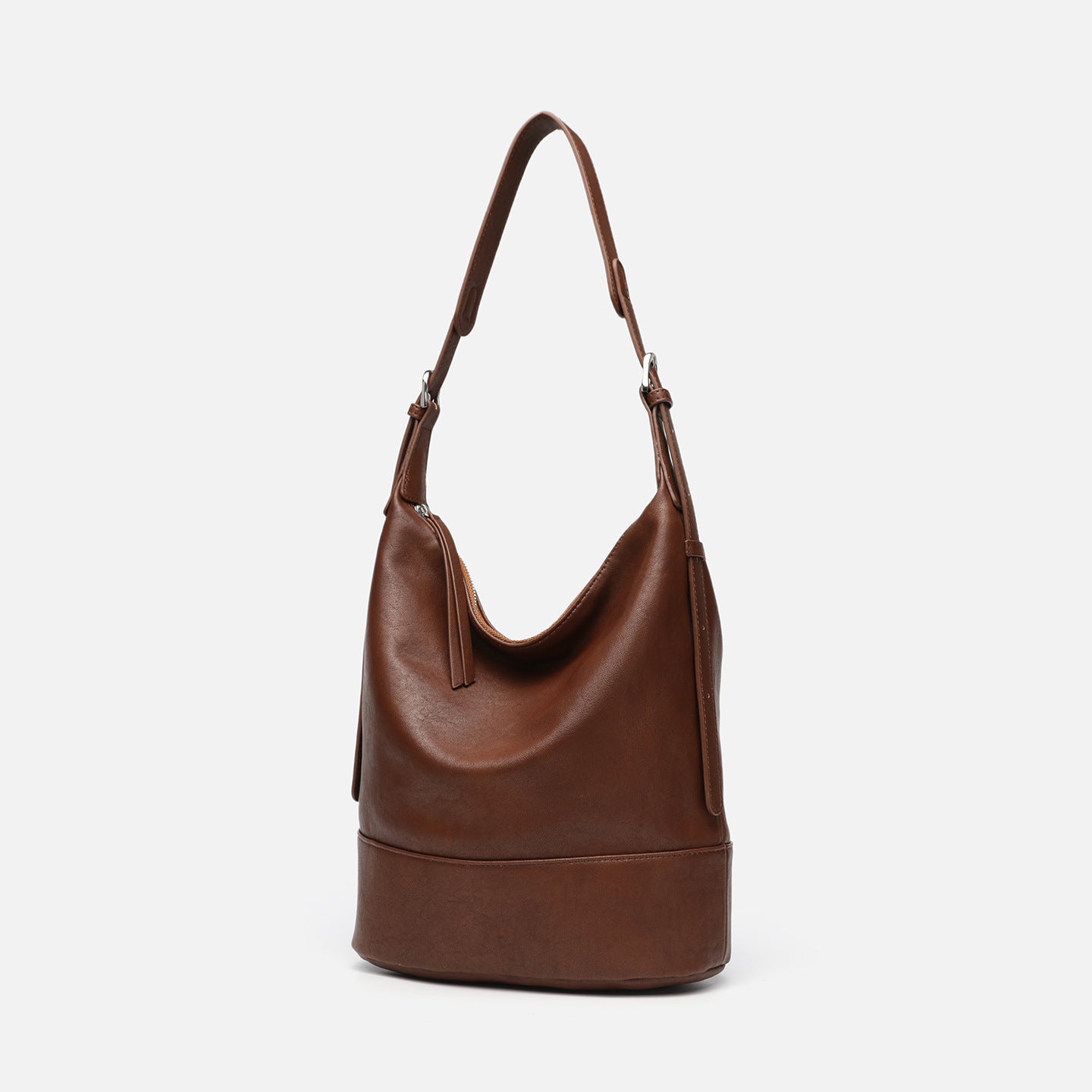 Classy Women's Vegetable Tanned Sheepskin Binaural Bucket Bags