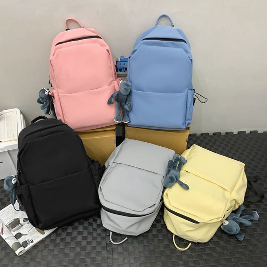 Men's High-grade Large Capacity Female College Simple Backpacks