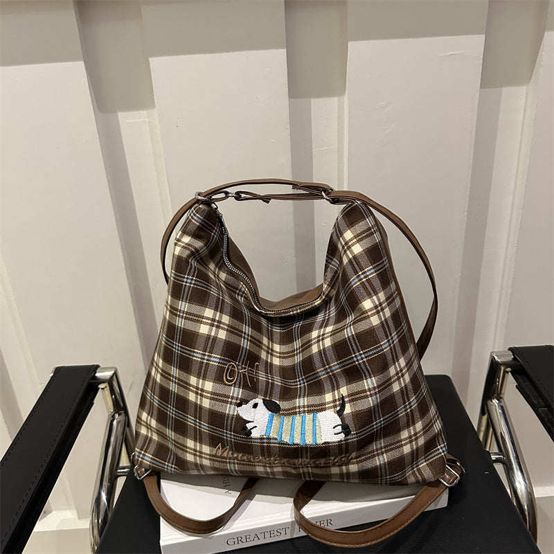 Women's Commuter Large Capacity Popular Crayon Dog Tote Bags