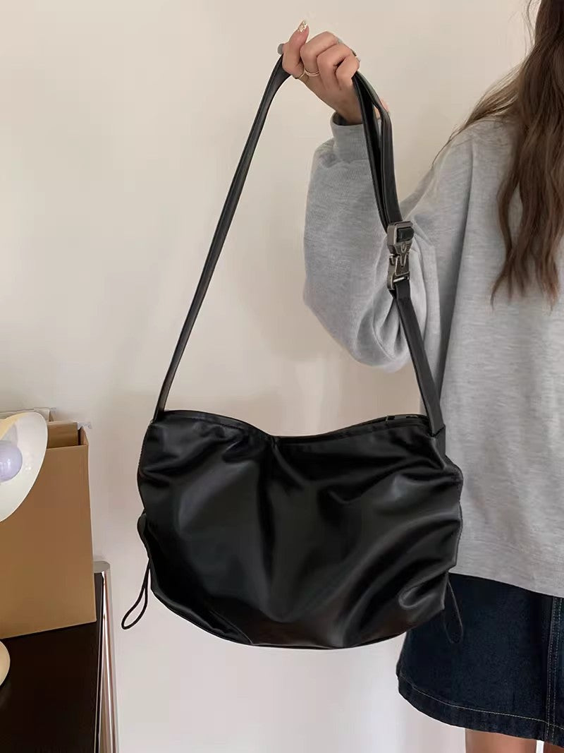 Women's Pleated Today Popular High-grade Sensitive Wide Crossbody Bags