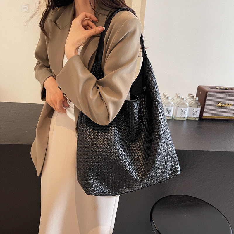 Women's Loose Large Capacity Fashion Brown Retro Crossbody Bags