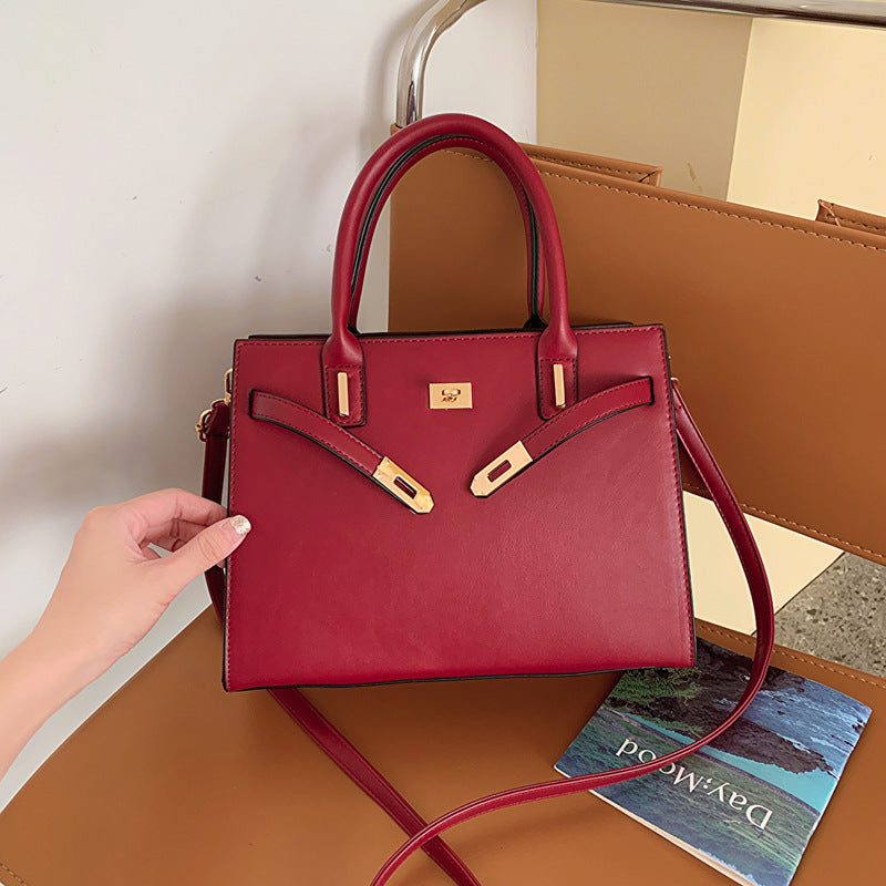 Women's High-grade Large Capacity Red Wedding Elegant Shoulder Bags
