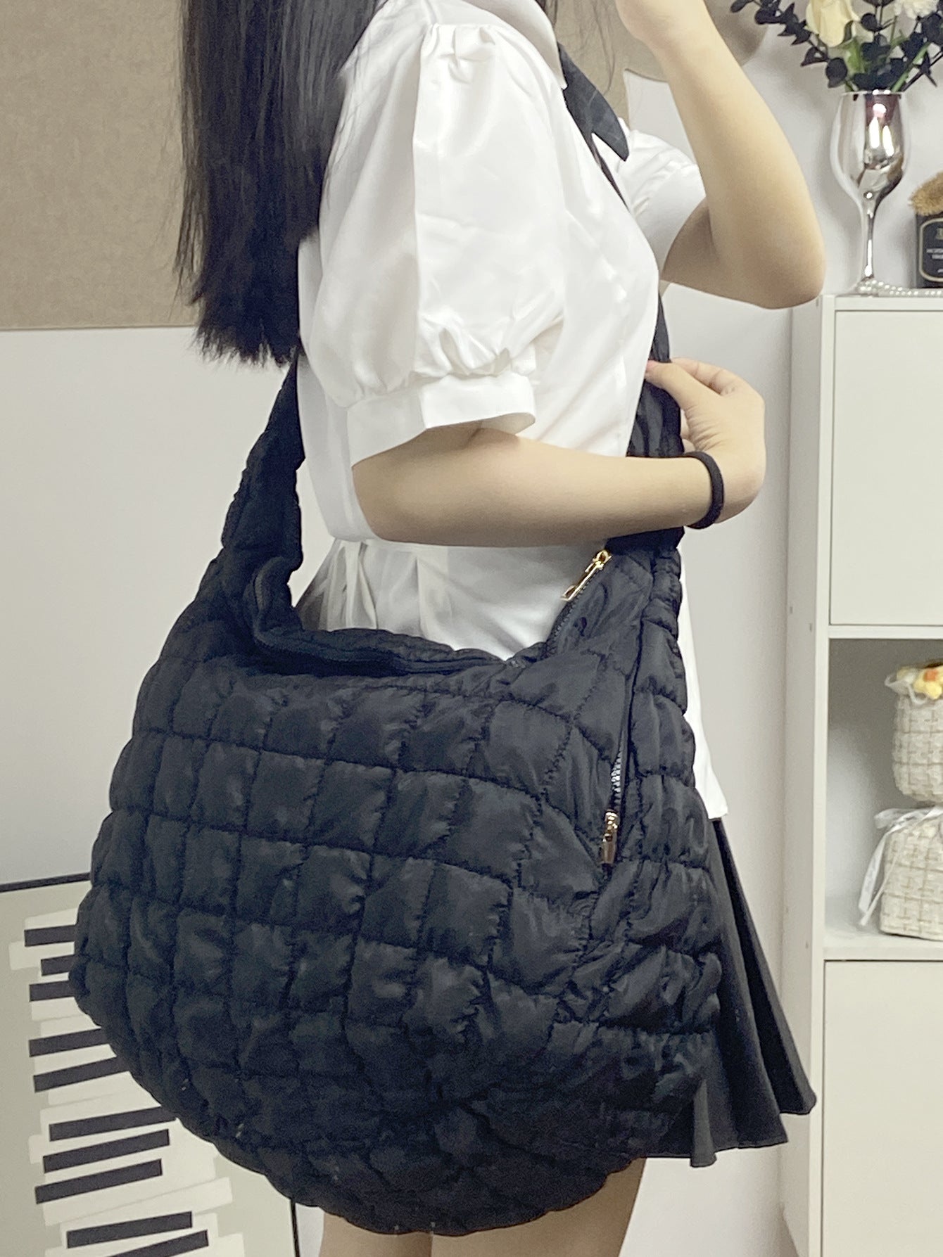 Women's Korean Pleated Cloud Versatile Large Capacity Crossbody Bags