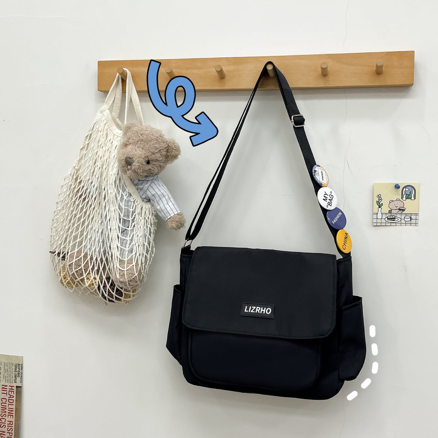 Elegant Trendy Simple Unisex Large Capacity Shoulder Bags