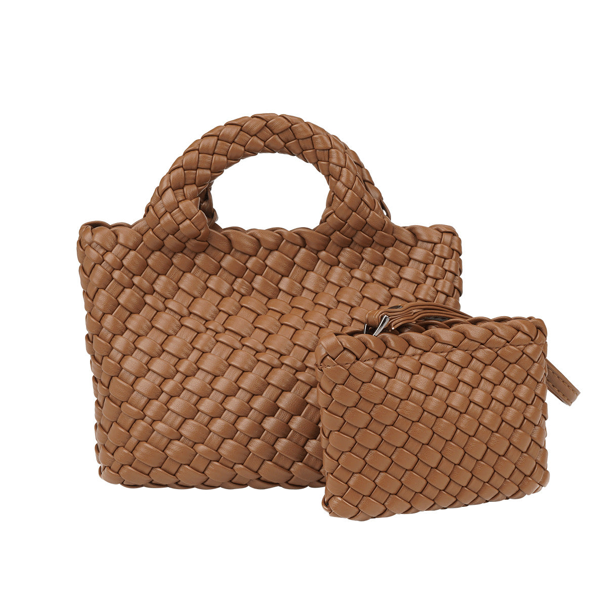 Women's Hand-woven Mother Portable Vegetable Basket Large Shoulder Bags
