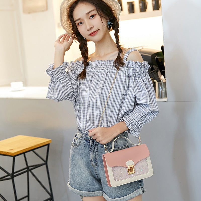 Women's Fashion Trendy Korean Style Transparent Star Shoulder Bags