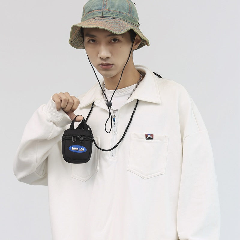 Women's & Men's & Earphone Halter Mini Fashionable Decoration Men's Messenger Bags