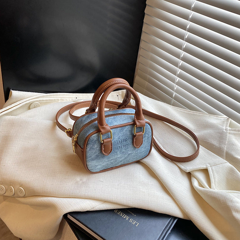 Women's Retro Mini Document Portable Bowling Children's Shoulder Bags