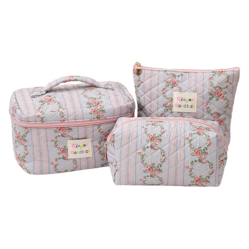 Floral Makeup Large Capacity Sense Convenient Cosmetic Bags
