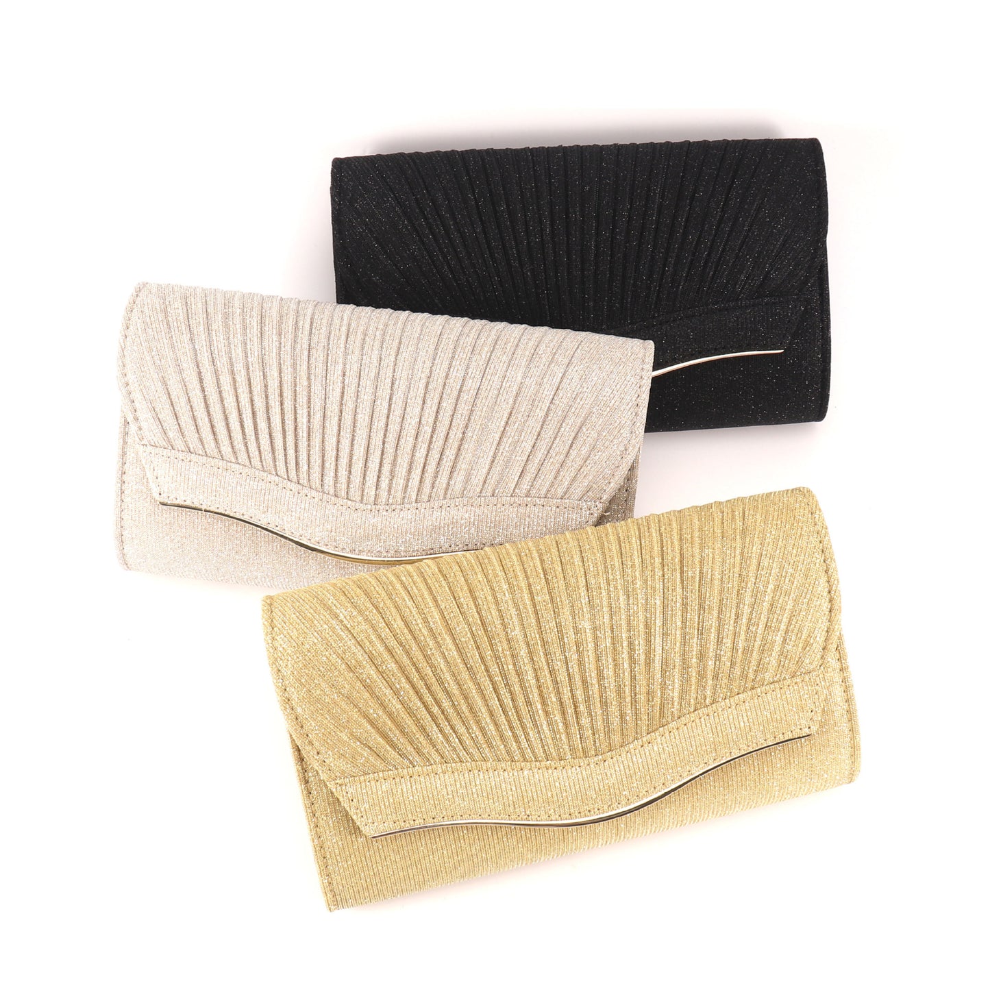 Women's Fabric Dinner Clutch Satin Flip Dress Evening Bags