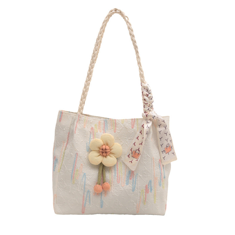 Women's Canvas Large Capacity Summer College Class Shoulder Bags
