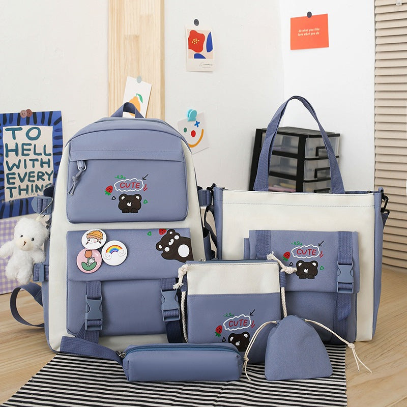 Lightweight Primary Cute Fashion Large Capacity Middle School Students' Schoolbags