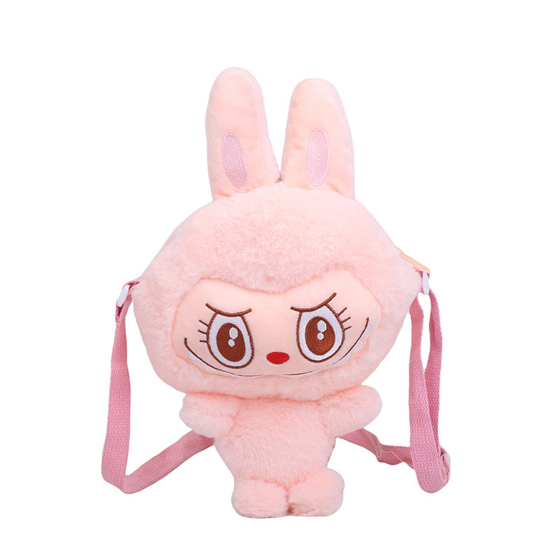 Automobiles Curtain Cloth Plush Pop Mart Cartoon Shoulder Bags