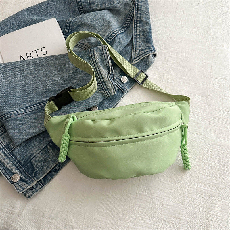 Solid Color Simple Korean Style Spring Shoulder Bags