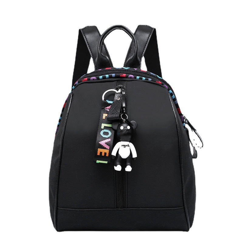 Women's Oxford Cloth Spring Korean Fashion Ribbon Solid Color Backpacks