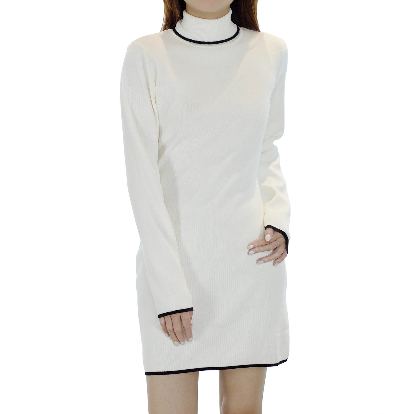 Women's Dress Knitted Long Sleeve Slim Fit Female Dresses