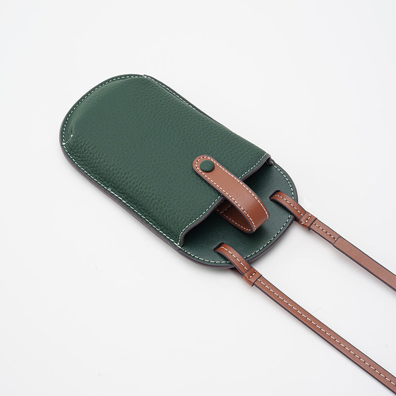 Layer Cowhide Autumn Retro Genuine Leather Phone Bags