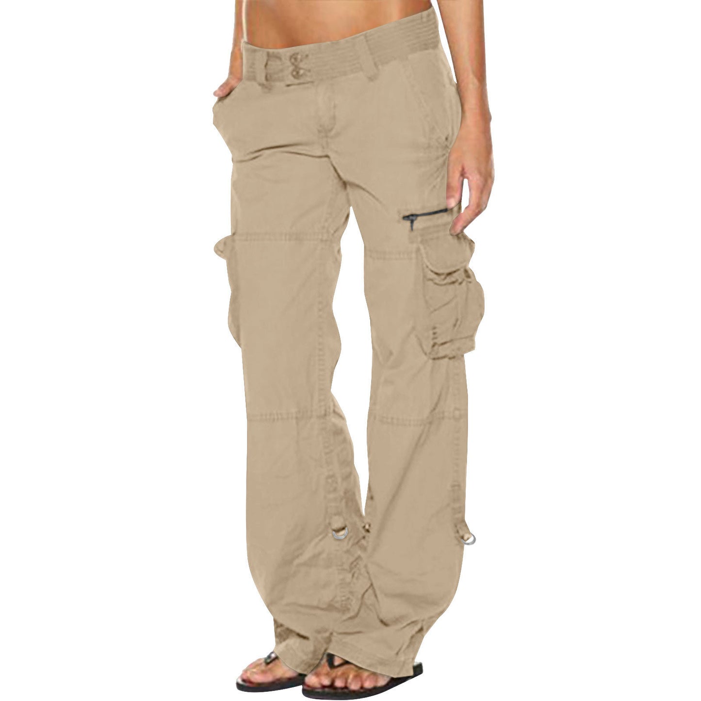 Women's French Wide Leg Casual Loose Straight Pants