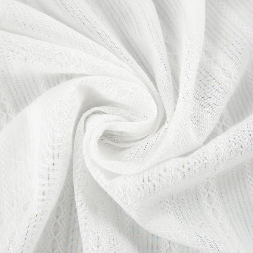 Women's Pure Cotton French Shirt Long Sleeve Blouses