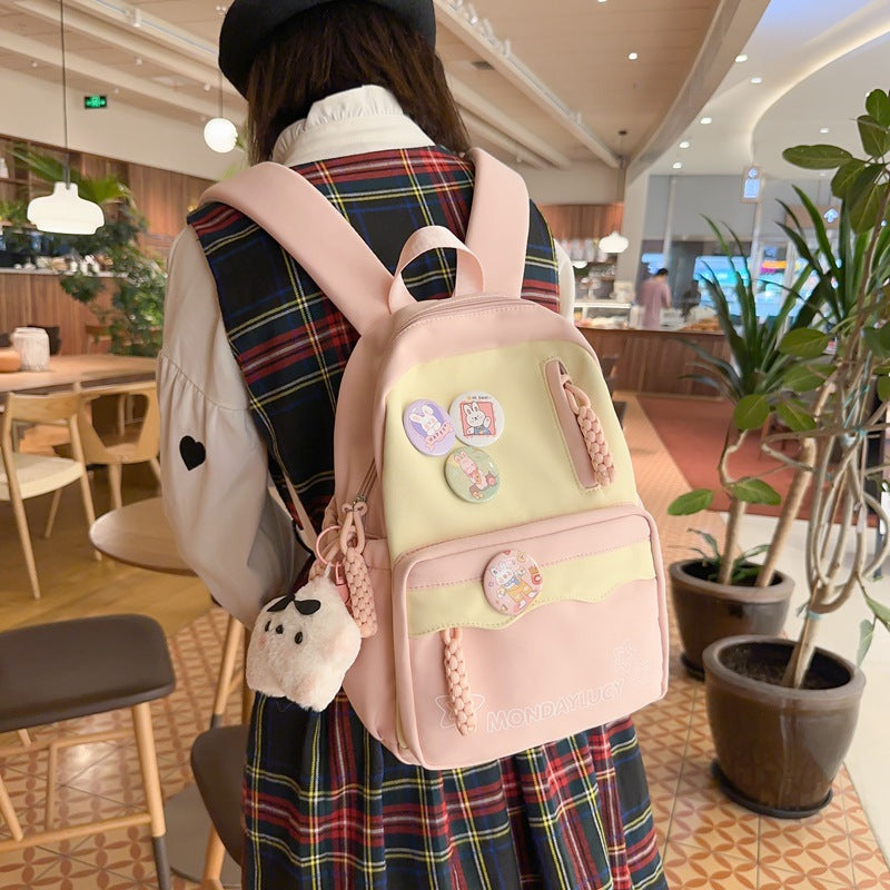 Soft Bubble Show Female College Convenient Backpacks