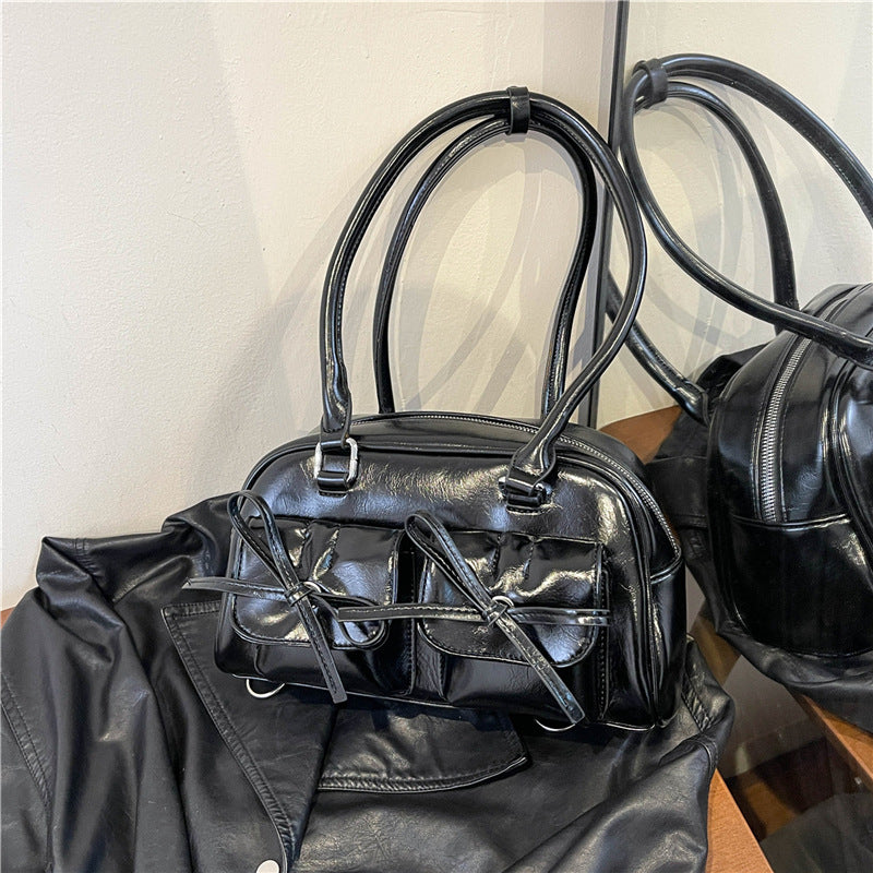 Women's Large Capacity Ballet Bow Underarm Shoulder Bags