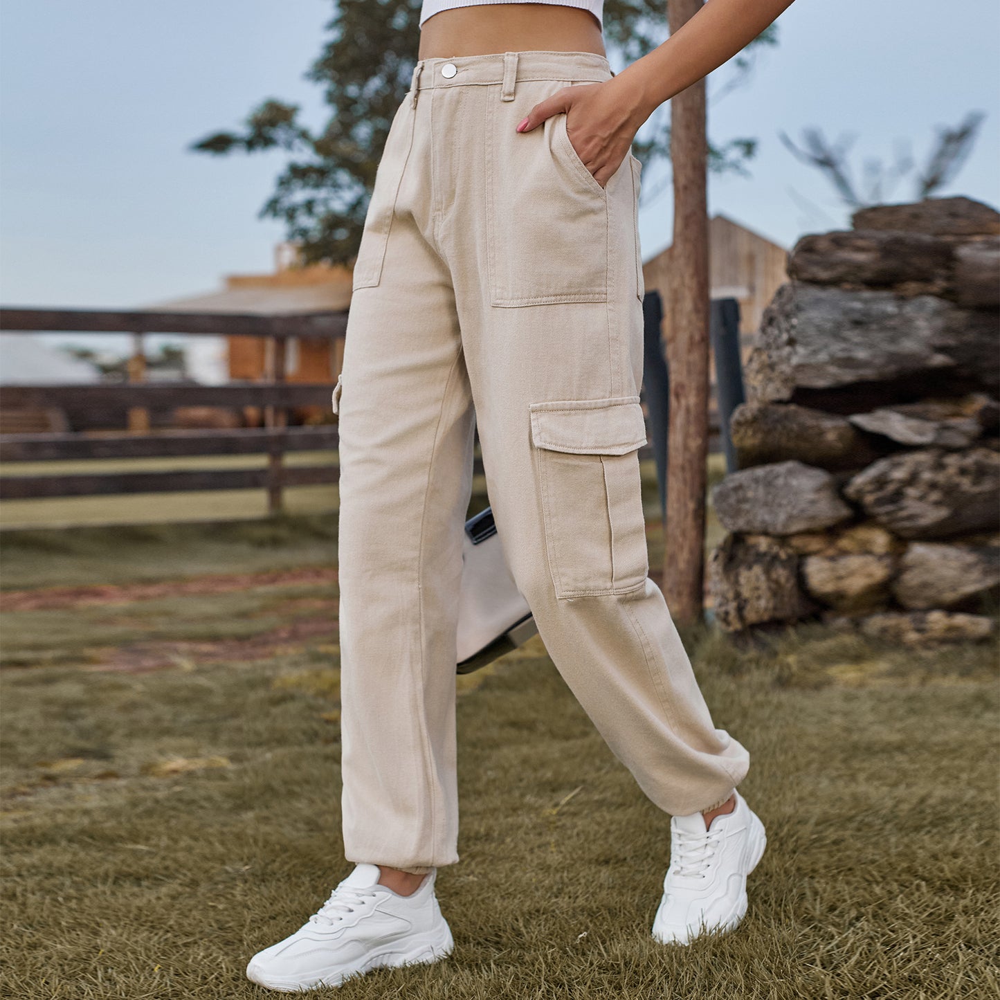 Women's Denim Design Personality Work Clothes Trousers Women's Jeans