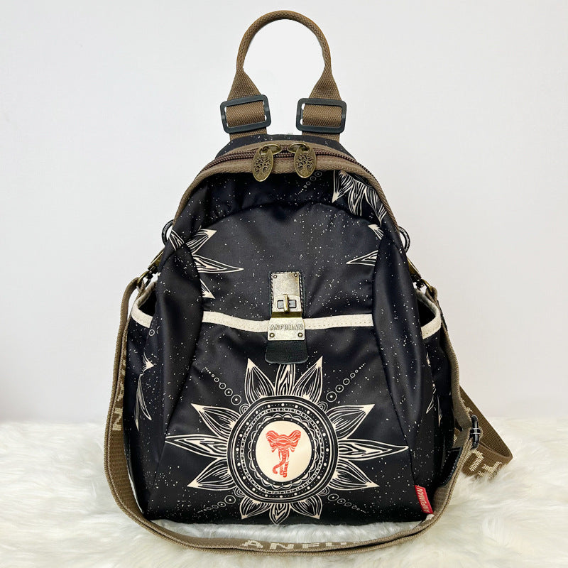 Women's Ethnic Style Waterproof Oxford Cloth Backpacks