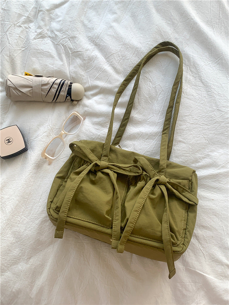 Women's Korean Style Nylon Large Capacity College Class Leisure Shoulder Bags