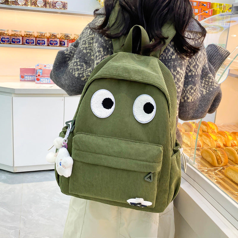 Trendy Funny Eyes High College Cute Backpacks