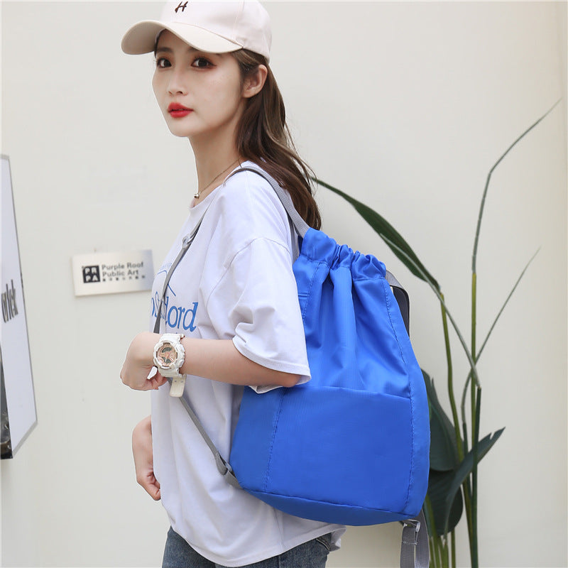 Women's & Men's & Fixed Drawstring Pocket Waterproof Lightweight Backpacks
