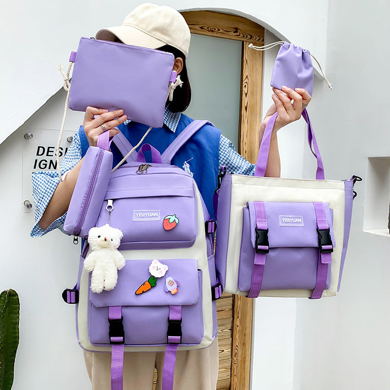 Lightweight Primary Cute Fashion Large Capacity Middle School Students' Schoolbags