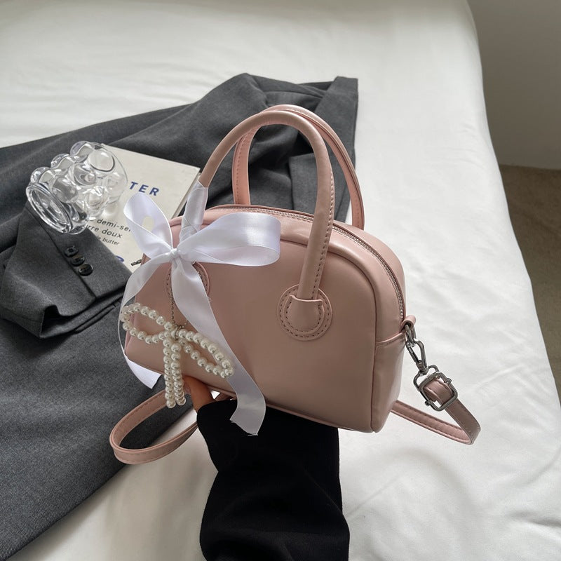 Women's Korean Style Portable Bowling Fashion Pillow Crossbody Bags