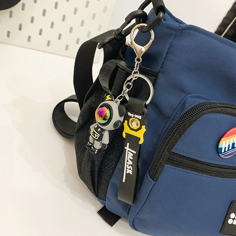 Trendy Male Portable Junior High Tutorial Men's Messenger Bags