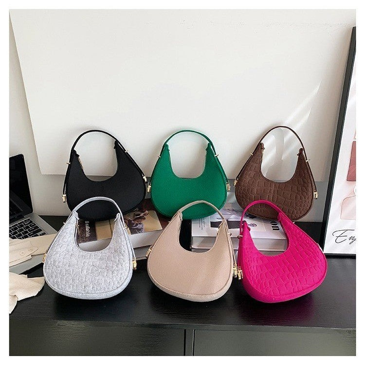 Women's Fashion Crescent Trendy Underarm Cost-effective Bags