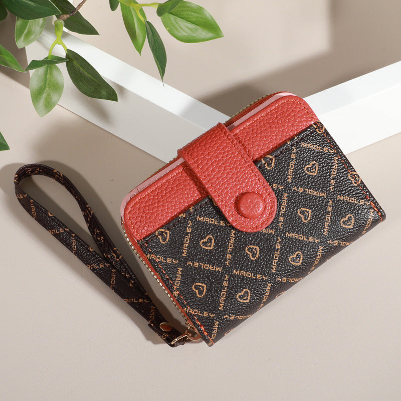 Women's Beautiful New Short Printed Clutch Ladies Wallets