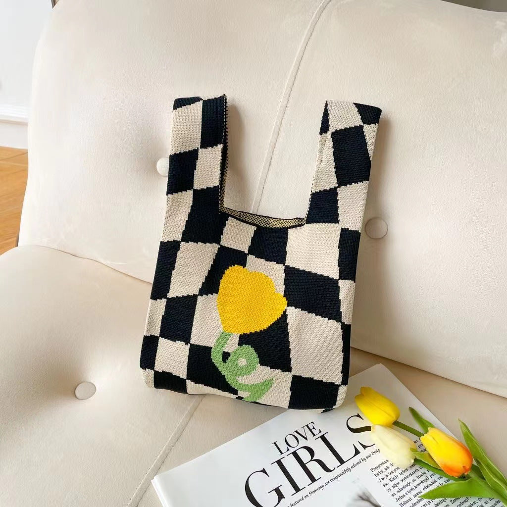 Women's Portable Fashion Storage Korean Style Hand Tote Bags