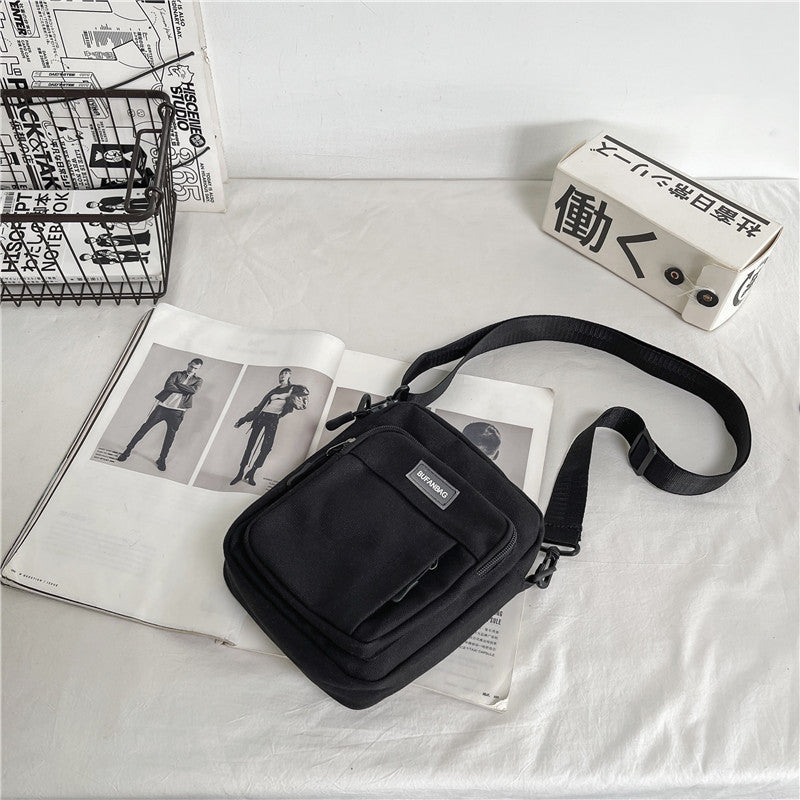 Men's Versatile Canvas Leisure Fashion Fashionable Men's Messenger Bags