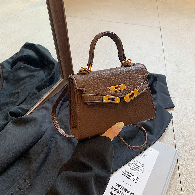 Women's Fashion Advanced Texture Niche Portable Kelly Shoulder Bags
