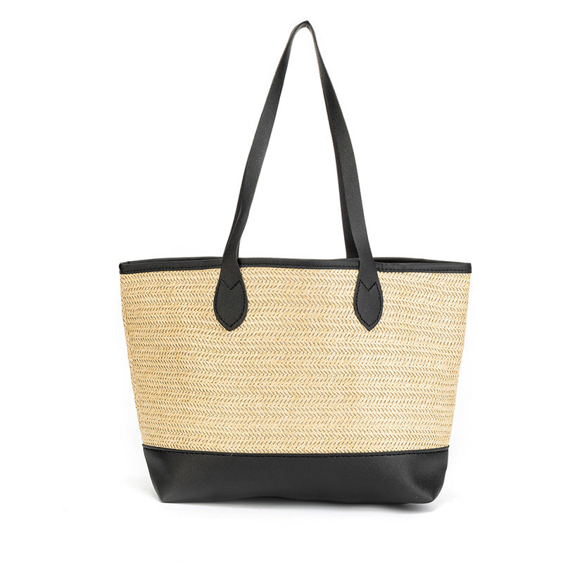 Woven Shopping Mummy Large Capacity Straw Handbags