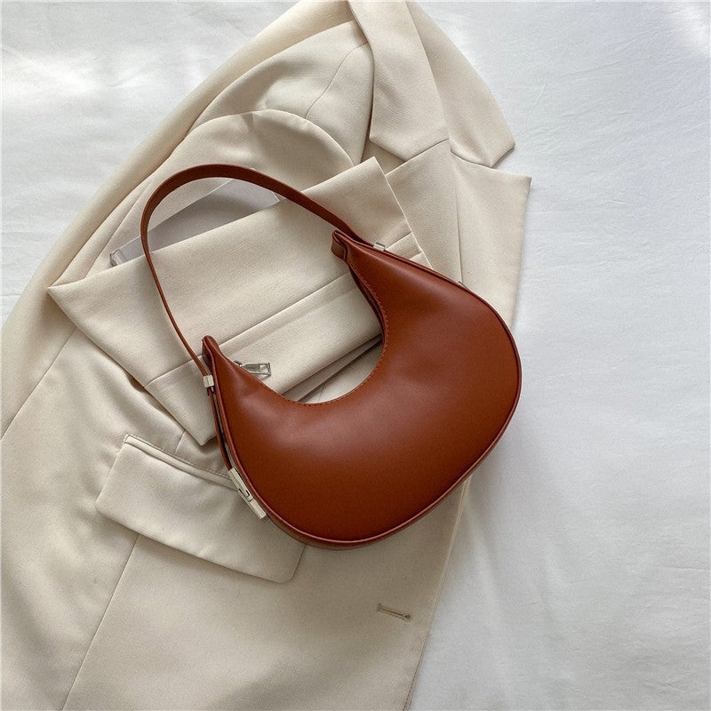 Women's French Moon Saddle Baguette Advanced Texture Armpit Bags