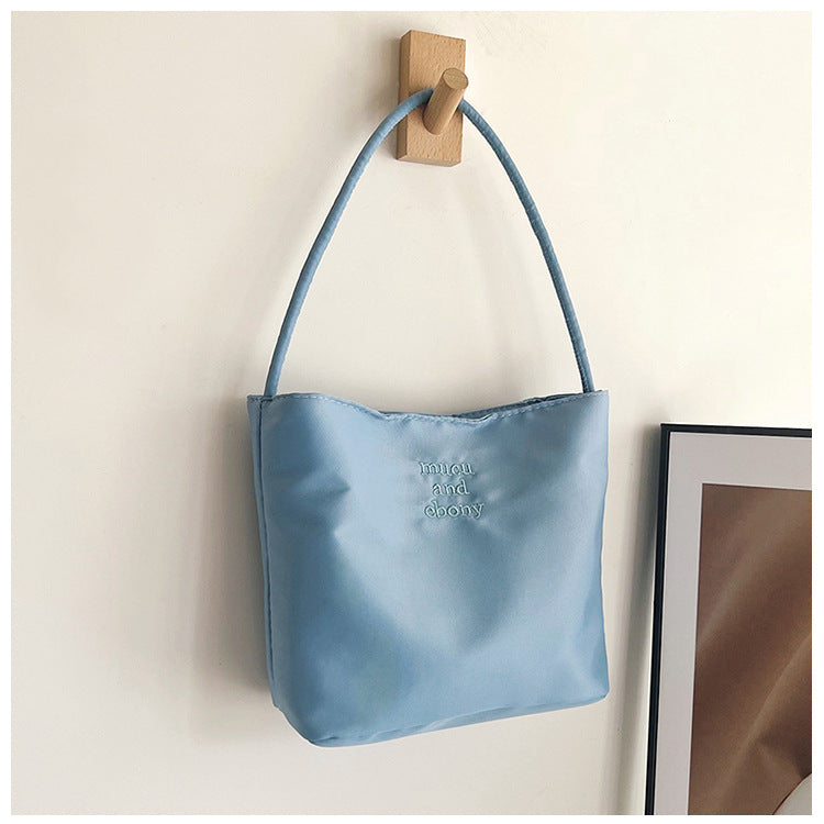 Gift Design Letter Embroidered Commuter Simple Bags