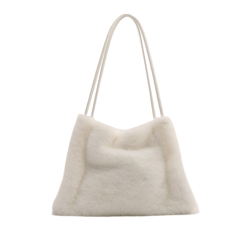 Women's Popular Plush Fur Furry Korean Armpit Bags